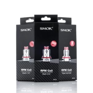 SMOK RPM REPLACEMENT COILS SMOK RPM Replacement Coils Features: 0.4 ohm RPM Mesh Coil - rated at 25W 0.6 ohm RPM Triple Coil - rated at 25W 1.0 ohm RPM SC Coil - rated at 14W 1.2 ohm RPM Quartz Coil - rated at 12W : Coils Type: 0.4 ohm RPM Mesh Coil - rated at 25W 0.6 ohm RPM Triple Coil - rated at 25W 1.0 ohm RPM SC Coil - rated at 14W 1.2 ohm RPM Quartz Coil - rated at 12W [3:58 pm, 19/04/2023] My Number: What is a rpm coil? Smok RPM Coils - 5PK The Smok RPM replacement coils are designed to increase flavour and vapour production across a large range of Smok kits. These coils are designed for MTL and DTL vaping. This pack of five comes in five different variants - DC MTL 0.8ohm, SC 1.0ohm, 0.4ohm Mesh, Triple 0.6ohm, Quartz 1.2ohm and RBA. [3:59 pm,  What are RPM coils good for? The RPM Triple Coil 0.6ohm coil is a triple coil that boosts vaping production, helps with ramp-up time and vapor temperature that is compatible with lower nic strengths, and has a 25W operating range.  What is the best coil for flavor? The best ones to go for flavour wise are clapton, titanium (if you prefer vaping with TC mode) or an Alien coil. The sweet spot for getting a balance of vapour and flavour is around 0.3ohms. Depending on your coil choice you'll want to up the wattage from anywhere between 50 and 100 watts.