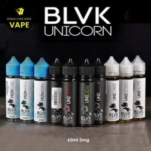 FrznAPPLE by BLVK Unicorn 60ml has an icy menthol base that provides a smooth cooldown on each exhale. This menthol base is fused with an authentic apple flavor that tastes truly like a crispy and juicy apple. FRZN Apple by BLVK Unicorn 60ml is perfectly blended and delicious to the last drop. On the inhale is that crisp apple flavor that dances across your taste buds with each puff. This apple flavor is so flavor-packed with this fruity flavor it is sure to please. On the exhale is that icy rush of menthol that is a perfect cool down on a warm summer’s day. FRZN Apple by BLVK Unicorn 60ml has one of the best menthol base flavors on the market. BLVK UNICORN E- LIQUID BY 60ML Frzn apple by blvk unicorn comes in a 60ml unicorn squeeze bottle. It has a 70 percent VG and 30 percent PG base that ensures a smooth inhale as well as dense vape clouds on the exhale.