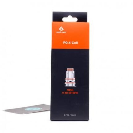 geekvape-logo-final P Series Coils For GeekVape Boost Pro is a low-resistance mesh coil that provides incredibly high power performance. Only designed for Aegis Boost Pro Pod Mod Kit, more compatibility can be expected in the future. There are two versions of Geekvape P Series Coil: KA1 0.2ohm mesh coil and KA1 0.4ohm mesh coil. This coil generates more vapor directly to the lung vaping. Geekvape P Series Coil features anti spit back mesh core and longer service life. Pull out the coil from the base of the pod. Insert the new coil and reapply it to the mod. Fill and leave for 5 minutes to allow the liquid to soak into the coil. Get Geekvape P Series Coil to ensure an excellent taste experience during vaping and allow you to perceive the flavor of each level. SPECIFICATION: Coil Resistance: P Coil KA1 0.2ohm (60-70W); P Coil KA1 0.4ohm (50-60W) P Coil KA1 0.5ohm (40-50W) Fit for: Geekvape Aegis Boost Pro Kit Quantity: 5pcs/pack Customer service: There is a 24-48 hrs, processing time for all orders, with most order sent out for delivery within 24 bussinss hrs. We strive to ship orders out as quickly as possible. We deliver to anywhere to United Arab Emirates