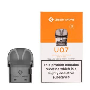 GEEKVAPE SONDER U EMPTY PODS CARTRIDGE  designed for Geekvape Sonder U Pod System Kit 1000mAh. Geekvape Sonder U Cartridge has 2ml capacity with side filling design. the Sonder U Pod features a clear E-liquid viewing window, also integrated with a 0.7ohm coil to provide restricted DTL or MTL vaping. The Geekvape Sonder U Pod Cartridge is designed for Geekvape Sonder U Kit. Accommodating 2ml e-juice, so it is refilled from the side slot. Equipped with a 0.7ohm integrated coil, also this pod satisfies your nicotine craving by using nic salt e-juice. Engineered for both MTL and restricted DTL vaping, each pack contains three pods Quick Links: GeekVape Sonder U Pod Kit ( Click Here) These are 2ml capacity pod cartridges and have the coil inside, and also are a perfect replacement for the version included with the kit. These are official Geek Vape pods made perfectly for use with the Sonder U Pod kit. These pod kits use a sealed pod cartridge, so the coil cannot be replaced separately. GEEKVAPE SONDER U EMPTY PODS CARTRIDGE  Features: For Sonder U Pod System 2.0ml Pod Capacity also Integrated 0.7ohm Coil (16 – 19W) Silicone Stoppered Side Filling Food-Grade PCTG Construction Clear E-liquid Viewing Window Also Magnetic Pod Connection Easy to Replace Package Includes: 3 x Geekvape Sonder U Replacement Cartridge Customer service: There is a 24-48 hrs, processing time for all orders, with most orders sent out for delivery within 24 business hrs. Also, We strive to ship orders out as quickly as possible. We deliver to anywhere to United Arab Emirates