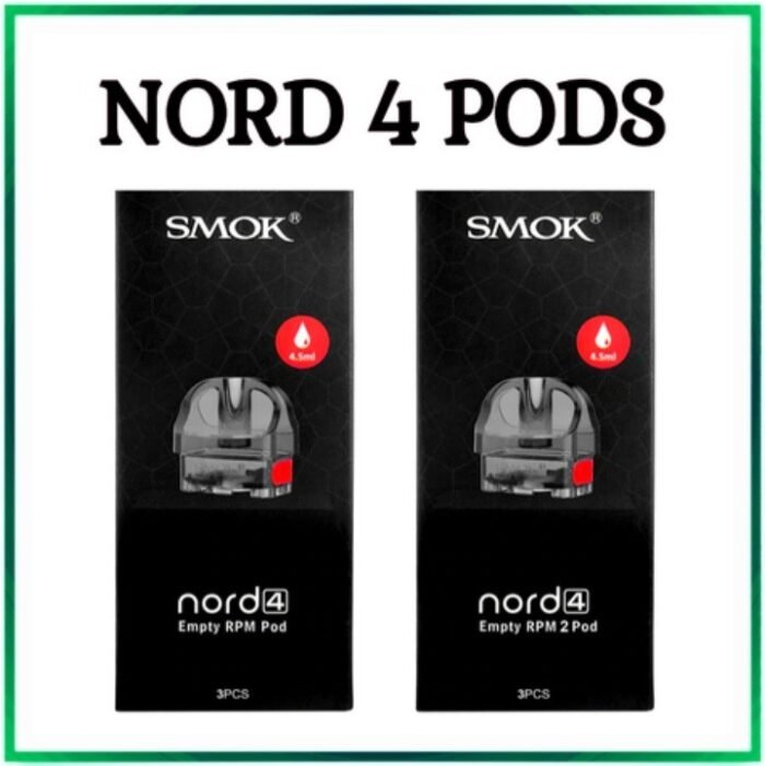 SMOK Nord 4 replacement pods | Performance In terms of performance, let’s break it down into the two pods/coils that came with the kit: RPM 2 0.16ohm DTL I’d been rotating the Caliburn, KOKO, and SMOK Nfix for the past year, which are all MTL-style pod systems. Eager to try the heavy DTL vaping set-up on the SMOK Nord 4, I first opted for the RPM 2 0.16ohm pod/coil. First things first, the airflow is insane! It’s like vaping on a dripper, and it’s fully adjustable via the airflow wheels on each side of the device. With the airflow wide open, it’s an airy draw – perfect for cloud chasing. The vapor and flavor are excellent – far better than I was expecting from a pod system! Especially with the wattage cranked up! The vapor, in particular, is amazing – so much so that you’d be forgiven for wondering whether it’s worth ever getting your RDA and box-mod out again! The coil life is brilliant – around 3 weeks before, I started to get the muted flavor and the occasional burnt tasting hit. I’m super impressed with the RPM 2 0.16ohm, and I’ll be buying a few replacement coil heads! RPM 0.4ohm DTL The airflow on the 0.4ohm coil with the airflow wheels half-open was the perfect draw for me – something I expected after using the original SMOK Nord. It’s not too tight, but not too loose. Of course, it’s fully adjustable, so you can play around until you find the perfect draw for you. The flavor and vapor produced by the 0.4ohm pod/coil are also on point. After using the 0.16ohm DTL coil first, the flavor and vapor on the 0.4ohm seemed a little lackluster in comparison. But after switching back to the KOKO for a few days, I can say the flavor and vapor production is on par, if not slightly better. Coil life is excellent – up to around a month before I felt I needed to replace the coil. Overall, the RPM 0.4ohm and RPM 2 0.16ohm pod/coil set-ups worked perfectly. Great flavor, great vapor, and amazing coil life. I’m impressed with the SMOK Nord 4 so far – it’s pretty much all you could want in a pod system wrapped up in one device!