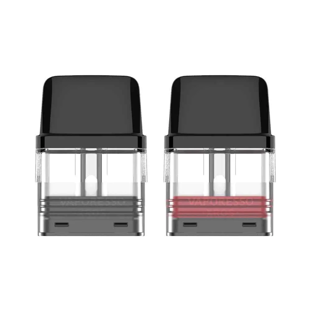 VAPORESSO XROS PODS 2ML|2PCS Cartridge holds 2ml e-juice capacity for daily vaping. And it comes with a top filling system and visible window design to bring you great convenience. Besides, it adopts an adjustable airflow toggle that maximizes the effectiveness of flavor and nicotine satisfaction to cover your needs. also Comes with a 0.8ohm mesh coil. 1.2ohm Mesh Coil Pod Cartridge. Each pack contains 2 pods. Discover the Vaporesso XROS Replacement Pods, featuring a 2mL refillable pods capacity, hidden top fill system, and utilizes a mesh coil heating structure. Constructed with a transparent juice viewing window, the XROS replacement pods allow for the user to check juice levels without removing the pod. Equipped with an integrated mesh coil, also the XROS pods consist of a 0.8ohm and 1.2ohm mesh coil pod, facilitating a hidden top fill system revealed by taking off the mouthpiece. At the base is a magnetic pod connection, so allowing quick and easy coil replacements while securing the 2mL pod QUICK LINK Vaporesso XROS 2 KIT Click Hare Vaporessos XROS Pod Kit Click Hare VAPORESSO XROS PODS 2ML|2PCS FEATURES: 2.0ml mesh pod cartridge with adjustable airflow toggle. Materials: PCTG 0.8ohm mesh coil. 1.2ohm mesh coil. also Convenient top filling system. Visible window to show the e-juice level also Box Includes: 2 x VAPORESSO XROS Pod. 1 x User Manual