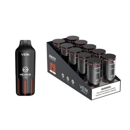 VEIIK Micko Q 5500 Puffs Disposable Vape is the latest innovation in the world of vaping, offering a long-lasting and convenient solution for vapers on the go. With a cartridge capacity of 15ml and a coil resistance of 1.0ohm, this sleek and stylish vape is designed to deliver a smooth and satisfying vaping experience. The build-in 1300mAh battery ensures that you can enjoy up to 5500 puffs (MTL) without having to worry about recharging. Made from durable and high-quality PC material, the VEIIK Micko Q is a reliable and convenient option for anyone who wants to experience the pleasures of vaping without the hassle of traditional vape kits. Specification of VEIIK Micko Q 5500 Product Size: L90mm*D33.19mm Cartridge Capacity: 15ml Coil Resistance: 1.0ohm,Mesh Coil Build-in Battery: 1300mAh Materials: PC Puff: Around 5500 puffs(MTL) Flavors of Veiik Micko Q 5500 Purple Rain Watermelon Ice Energy Ice Cool mint Strawberry Kiwi Black Mamba Strawberry Ice Double Apple Blueberry ice Peach Berry Strawberry Watermelon Cantaloupe ice Strawberry Mango Watermelon Bubble Gum Grape ice Mango ice [4:36 am, 01/05/2023] vape Shop: Introducing the VEIIK Micko Q 5500 Puffs Disposable Vape – the perfect choice for vaping on the go. Its compact design and 15ml cartridge capacity make it easy to carry around, while its 1.0ohm mesh coil provides a smooth and consistent vaping experience. The device is made with durable and lightweight PC material and boasts a built-in 1300mAh battery, giving you uninterrupted vaping for an extended period of time. What’s more, the VEIIK Micko Q offers an incredible 5500 puffs capacity, so you can enjoy your favorite e-liquid for longer without refilling or recharging. Try the VEIIK Micko Q 5500 Puffs Disposable Vape for a convenient, reliable, and enjoyable vaping experience.
