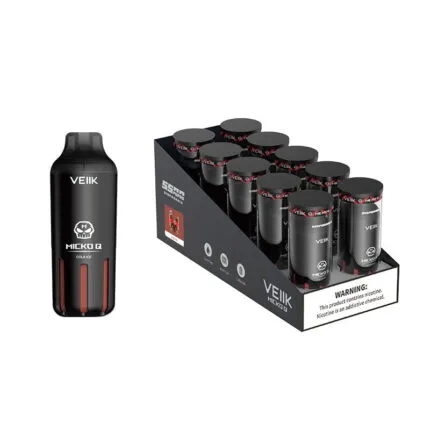 VEIIK Micko Q 5500 Puffs Disposable Vape is the latest innovation in the world of vaping, offering a long-lasting and convenient solution for vapers on the go. With a cartridge capacity of 15ml and a coil resistance of 1.0ohm, this sleek and stylish vape is designed to deliver a smooth and satisfying vaping experience. The build-in 1300mAh battery ensures that you can enjoy up to 5500 puffs (MTL) without having to worry about recharging. Made from durable and high-quality PC material, the VEIIK Micko Q is a reliable and convenient option for anyone who wants to experience the pleasures of vaping without the hassle of traditional vape kits. Specification of VEIIK Micko Q 5500 Product Size: L90mm*D33.19mm Cartridge Capacity: 15ml Coil Resistance: 1.0ohm,Mesh Coil Build-in Battery: 1300mAh Materials: PC Puff: Around 5500 puffs(MTL) Flavors of Veiik Micko Q 5500 Purple Rain Watermelon Ice Energy Ice Cool mint Strawberry Kiwi Black Mamba Strawberry Ice Double Apple Blueberry ice Peach Berry Strawberry Watermelon Cantaloupe ice Strawberry Mango Watermelon Bubble Gum Grape ice Mango ice [4:36 am, 01/05/2023] vape Shop: Introducing the VEIIK Micko Q 5500 Puffs Disposable Vape – the perfect choice for vaping on the go. Its compact design and 15ml cartridge capacity make it easy to carry around, while its 1.0ohm mesh coil provides a smooth and consistent vaping experience. The device is made with durable and lightweight PC material and boasts a built-in 1300mAh battery, giving you uninterrupted vaping for an extended period of time. What’s more, the VEIIK Micko Q offers an incredible 5500 puffs capacity, so you can enjoy your favorite e-liquid for longer without refilling or recharging. Try the VEIIK Micko Q 5500 Puffs Disposable Vape for a convenient, reliable, and enjoyable vaping experience.