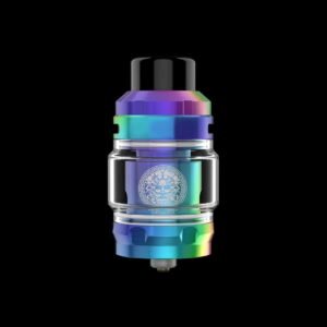 GEEKVAPE ZEUS Z MAX SUB-OHM TANK features the leak-proof function with the liquid capacity of 2ml/5ml inherited from the original Zeus. It comes with an innovative quick-change prebuilt coil system that creates the purer. Geekvape Zeus Sub-ohm tank features the leak-proof function with the liquid capacity of 2ml/5ml inherited from the original Zeus. It comes with an innovative quick-change prebuilt coil system that creates the purer flavor and massive vapor with the GV mesh coil. Furthermore, the integration of direct top airflow and top-to-bottom airflow is available to generate big clouds and enhance nice airflow. The quick slide coil design makes the operation easy. The Z Mesh Tank adopts high-grade KA1 to ensure the dense vaping and the updated fill port absolutely lessens the liquid spillage while refilling. With the top refilling design, you can be comfortable to fill e-liquid without dirty hands.  Parameters Size: 26 x 42.5mm (Not including Drip tip) Capacity: 5ml(Spare glass tube 3.5ml)/2ml Drip tip type: 810 Drip Tip Filling Method: Top Fill Mesh Z1 coil 0.4ohm (60-70W) Mesh Z2 coil 0.2ohm (70-80W)(pre-installed) GEEKVAPE ZEUS Z MAX SUB-OHM TANK Features The innovative quick-change prebuilt coil system GV mesh coil, purer flavor & great clouds Direct Top Airflow & Top-to-Bottom Airflow with leak-proof function Quick slide coil design for easy operation Updated fill port design for liquid spillage resistance Top oil refilling, no more dirty hands  Package includes GEEKVAPE Z SUB OHM IN DUBAI 1x Z Sub-ohm tank (Pre-installed: Mesh Z2 Coil 0.2ohm, 70-80W, capacity 5ml) 1x Coil tool 1 Spare glass tube (3.5ml) 1 Promotion card & warranty card 18Spare parts pack 1*Mesh Z1 coil (0.4ohm, 60-70W) 1*  User manual