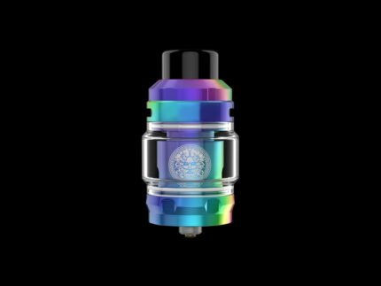 GEEKVAPE ZEUS Z MAX SUB-OHM TANK features the leak-proof function with the liquid capacity of 2ml/5ml inherited from the original Zeus. It comes with an innovative quick-change prebuilt coil system that creates the purer. Geekvape Zeus Sub-ohm tank features the leak-proof function with the liquid capacity of 2ml/5ml inherited from the original Zeus. It comes with an innovative quick-change prebuilt coil system that creates the purer flavor and massive vapor with the GV mesh coil. Furthermore, the integration of direct top airflow and top-to-bottom airflow is available to generate big clouds and enhance nice airflow. The quick slide coil design makes the operation easy. The Z Mesh Tank adopts high-grade KA1 to ensure the dense vaping and the updated fill port absolutely lessens the liquid spillage while refilling. With the top refilling design, you can be comfortable to fill e-liquid without dirty hands.  Parameters Size: 26 x 42.5mm (Not including Drip tip) Capacity: 5ml(Spare glass tube 3.5ml)/2ml Drip tip type: 810 Drip Tip Filling Method: Top Fill Mesh Z1 coil 0.4ohm (60-70W) Mesh Z2 coil 0.2ohm (70-80W)(pre-installed) GEEKVAPE ZEUS Z MAX SUB-OHM TANK Features The innovative quick-change prebuilt coil system GV mesh coil, purer flavor & great clouds Direct Top Airflow & Top-to-Bottom Airflow with leak-proof function Quick slide coil design for easy operation Updated fill port design for liquid spillage resistance Top oil refilling, no more dirty hands  Package includes GEEKVAPE Z SUB OHM IN DUBAI 1x Z Sub-ohm tank (Pre-installed: Mesh Z2 Coil 0.2ohm, 70-80W, capacity 5ml) 1x Coil tool 1 Spare glass tube (3.5ml) 1 Promotion card & warranty card 18Spare parts pack 1*Mesh Z1 coil (0.4ohm, 60-70W) 1*  User manual