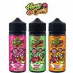 Horny Flava E-Liquid 120 ml Horny Flava is a Malaysian e-liquid manufacturer that is based in Kuala Lumpur.  Bottles come in a range of sizes, from 65ml to 100ml shortfill bottles, these e liquids also come in either 3mg  50 VG or 70 VG. Each bottle contains 0mg nicotine, meaning you must add nicotine boosters in order to reach your desired nicotine strength. Horny Bubblegum / Candy Series 120ml vape liquids by Horny Flava is one of the newest creations coming from one of the most popular Malaysian manufacturers. A collection based on the loved bubblegum flavour, the line features awesome fusions between delicious fruits and bubblegum. Shop Horny Flavor Shortfill Bottle that mixes juicy black Root Beer and sweet bubblegum candy with a delightful fusion. This incredible vape liquid flavor ensures a nicotine-free e-liquid deficiency that ensures it is fully compliant with all TPD laws and regulations and has a 70% VG (vegetable glycerin) and 30% mixed PG (propylene glycol) concentration ratio and high quality food flavorings. Vaping for sub-ohm, mix right! A perfect blend for sub-ohm vaping!HORNY FLAVA E- LIQUID 120 ML Horny Bubblegum Features: 120mL Chubby Unicorn Bottle Child Resistant Cap Flavour Profile: Bubblegum Candy, Root Beer, Citrus 30% PG 70% VG Available nicotine: 0mg,3mg