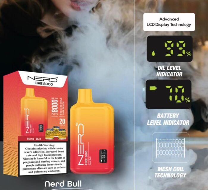 Nerd Fire 8000 Puffs Disposable Vape