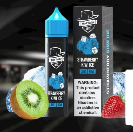 The Mad Hatter Juice 60ML E-Liquid’s newest creation, makes for a perfect E-Juice treat that will keep you in the mood for hours upon hours on end.vape shop near me, Mad Hatter Juice, based in Los Angeles, is a premium vape juice company priding itself on crafting delicious e-Liquids with quality-sourced ingredients with exceptional flavor profiles from top mixologists. Mad Hatter is responsible for creating some of the most creative flavor profiles and packaging designs, ranging from the I Love __ series and much more. The collection comprises of numerous free-based nicotine collection and the wildly popular I Love Salts for nicotine salts collection.Vape delibery dubai, abu dahbi, sharjah,al ain,,,,, Mad Hatter E-Liquid’ Juice 60ML Available Flavors: Apple Peach Strawberry : Like a slice of warm, summertime pie, this juice is a master meld of the sweet and tart flavors of apples, peaches, and strawberries. Apple Watermelon : Enjoy a juicy blend of lightly tart apple with the lip-smacking sweetness of watermelon. Berry Melon : Nothing says “sun-drenched summer” like berries and melon, the ultimate in sweet relaxation. Blood Orange Mango : This e-liquid combines juicy blood orange and fragrant mango for a summer-fresh experience of the senses. Caramel Crème : After your first Caramel Crème hit, you’ll want to curl up in the sinful decadence of this dessert-worthy e-liquid. Smooth Tobacco : If you crave the sweetly tinged bitterness of a good tobacco, you’ll love this dad’s pipe-worthy blend. Mad Hatter Vape Juice Strawberry Kiwi : Apple Peach Strawberry Ice : Apple Watermelon Ice : Experience the juicy blend of slightly tart apple with the summer-sweet watermelon, with a cool “ice” finish you’ll crave. Blood Orange Mango Ice : Strawberry Kiwi Ice : Mad Hatter Juice 60ML Package Contents Include: 1 x Mad Hatter Juice 60ML E-Liquid VG/PG: 70/30