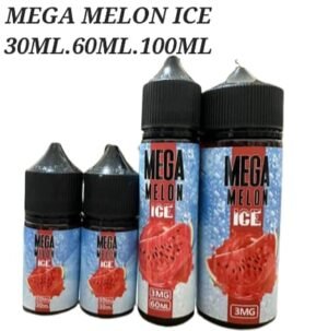 Mega Melon Ice" is likely a type of e-liquid that's intended for use in electronic cigarettes or vaporizers. The name suggests that it might have a melon flavor with a cooling or menthol twist. E-liquids are commonly available in various bottle sizes to accommodate different preferences and usage patterns.  "Mega Melon Ice" appears to be an e-liquid flavor. It's available in three different bottle sizes: 30ml, 60ml, and 120ml. Is there anything specific you'd like to know about this e-liquid flavor? Mega Melon Salt" likely refers to a nicotine salt e-liquid flavor, commonly used in vaping devices. It's important to note that nicotine salts are often used in lower-powered devices like pod systems, offering a smoother nicotine hit compared to traditional e-liquids. If you're looking for more information about the "Mega Melon Salt" flavor, such as its flavor profile, manufacturer, or usage tips, please provide additional context so I can assist you more accurately.  Brand: GRAND E - LIQUID Flavor: Watermelon Ice Nicotine: 3mg Bottol Size: 120ml  VG/PG: 70%/30% Size: 60ml VG/PG: 50%/50% Size: 30ml