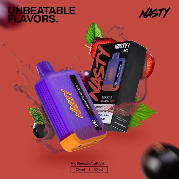 Nasty Bar 8500 Puffs Disposable Vape Berry & Grape