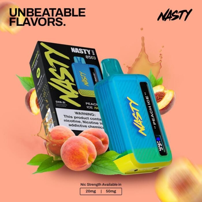 Nasty Bar 8500 Puffs Disposable Vape Peach Ice