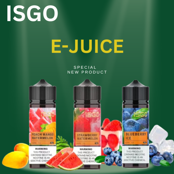 Isgo 120ml E Juice 3MG All Flavors in UAE