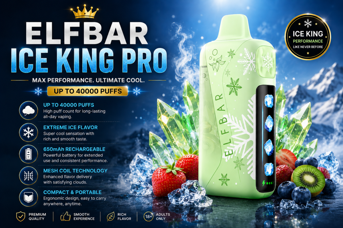 best elfbar Ice king pro disposable vape